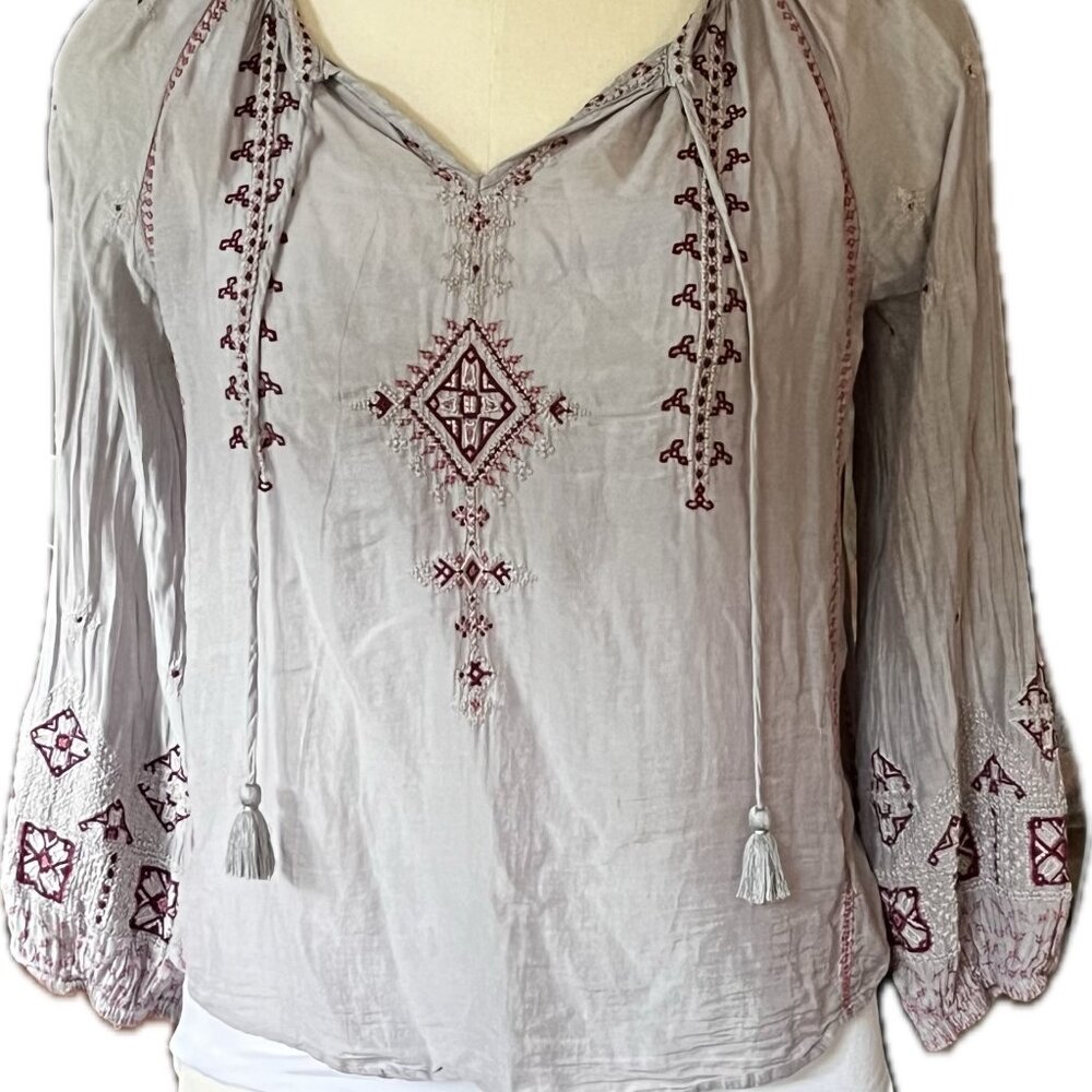 JOHNNY WAS Peasant Blouse